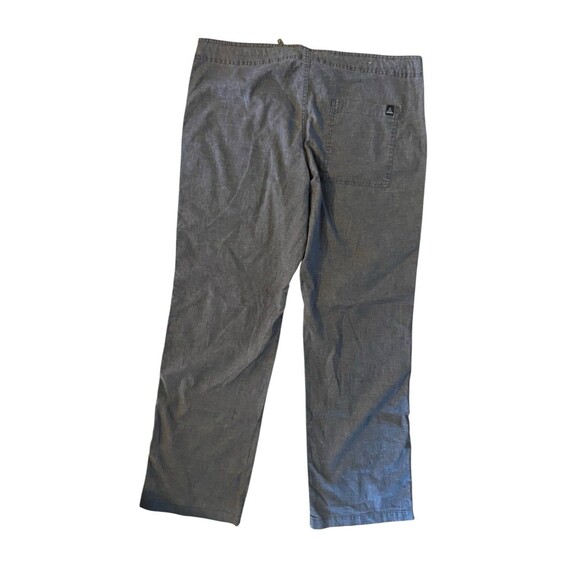 prAna Mens Sutra Pant Size L Brown Herringbone Hemp Blend Drawstring Yoga Lounge - Picture 1 of 10
